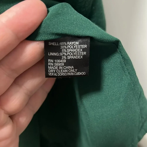 CREMIEUX Women’s Michelle Alpine Green 3/4 Sleeve Knee Length Lined Dress size 6 - Picture 7 of 8